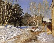 Isaac Levitan March oil painting picture wholesale
